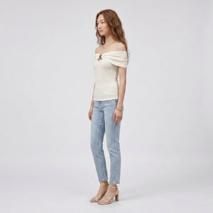 Off-Shoulder Keyhole Top WHD0605124-S-2603291