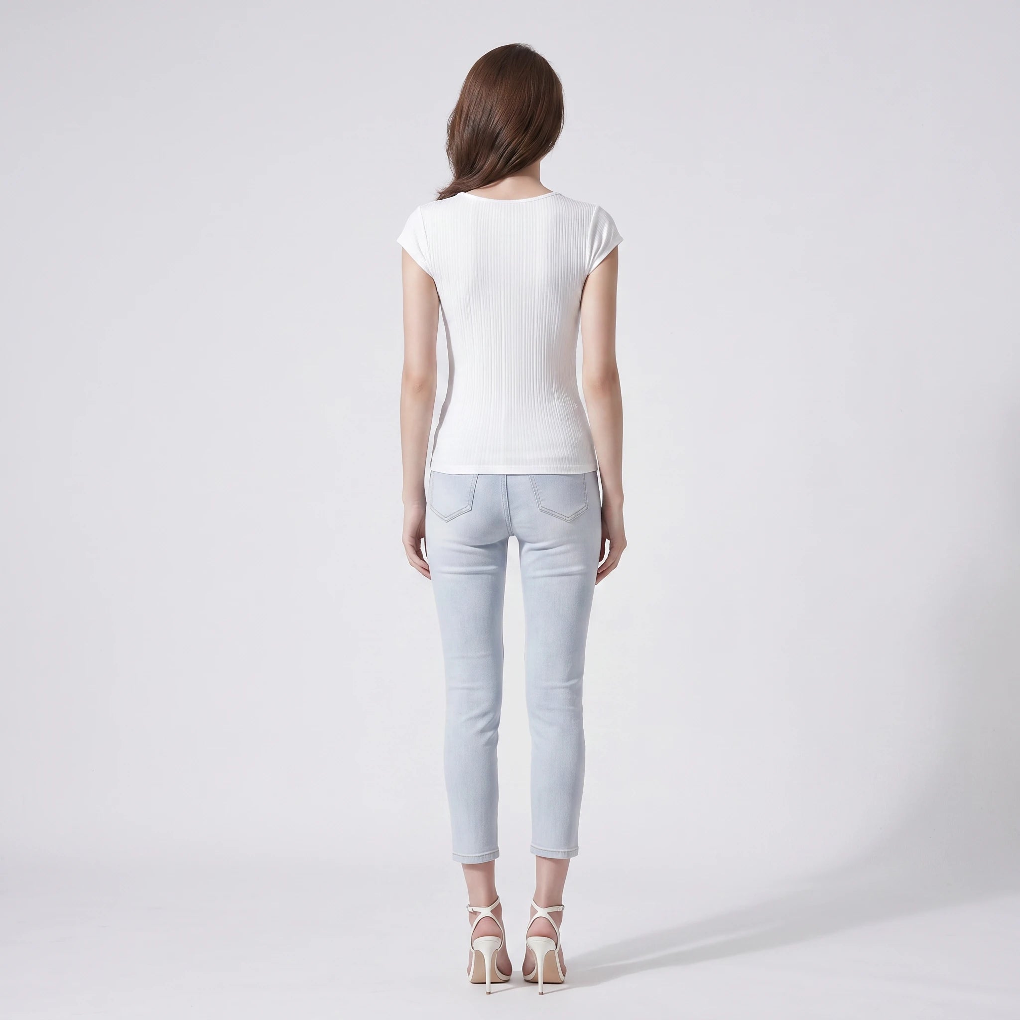 Off-Shoulder Keyhole Top WHD0605126-S-251283