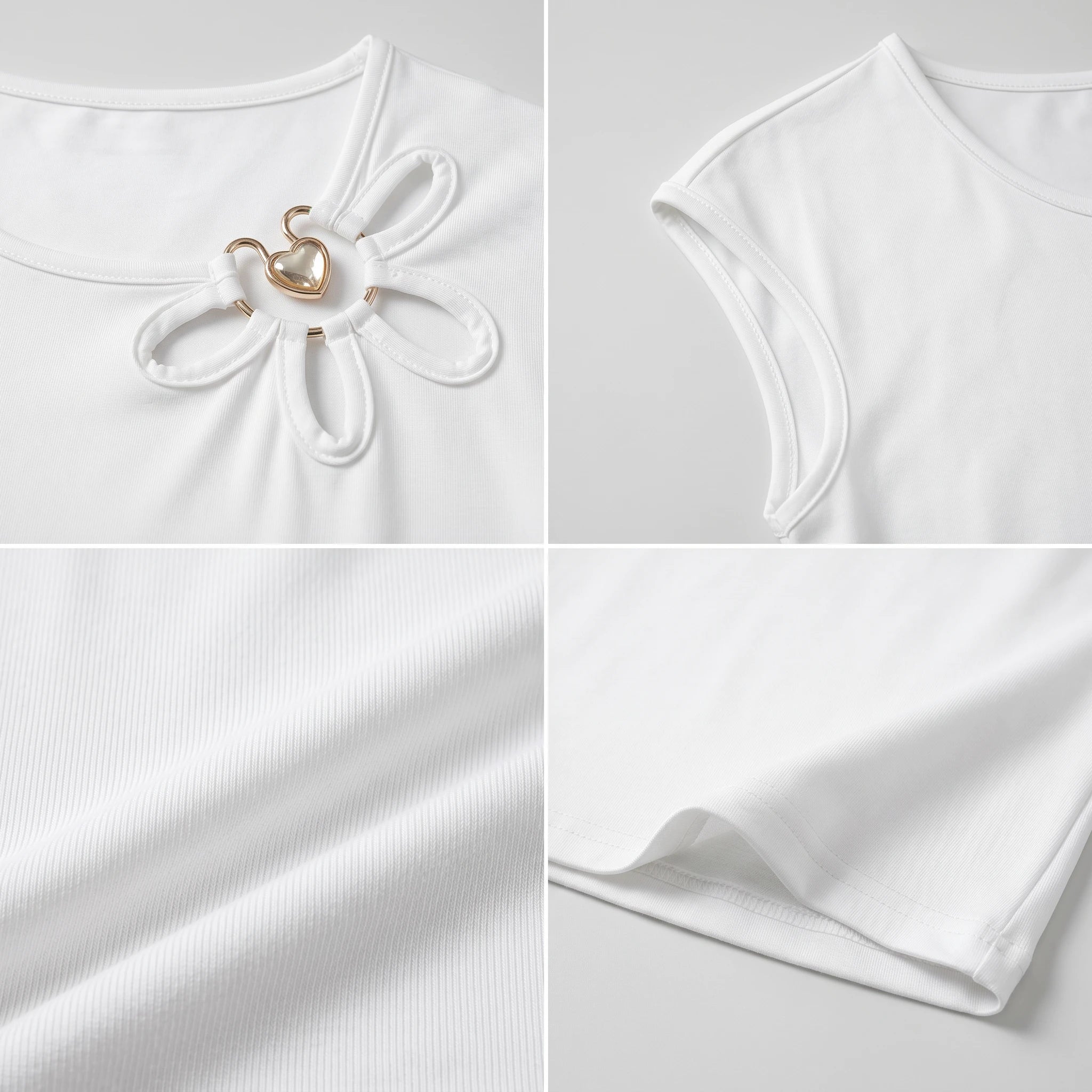 Off-Shoulder Keyhole Top WHD0605126-S-251283