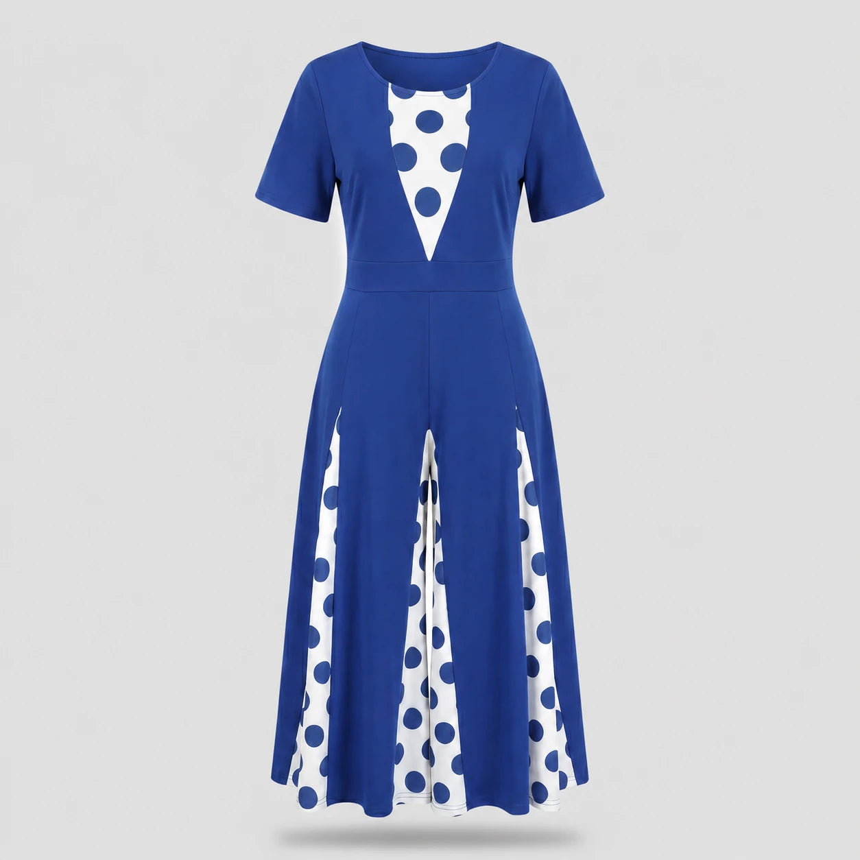 Polka Dot Wide Leg Jumpsuit WHD0605142-LF2547