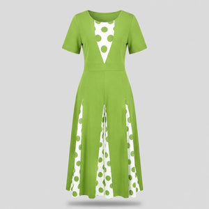 Polka Dot Wide Leg Jumpsuit WHD0605142-LF2547