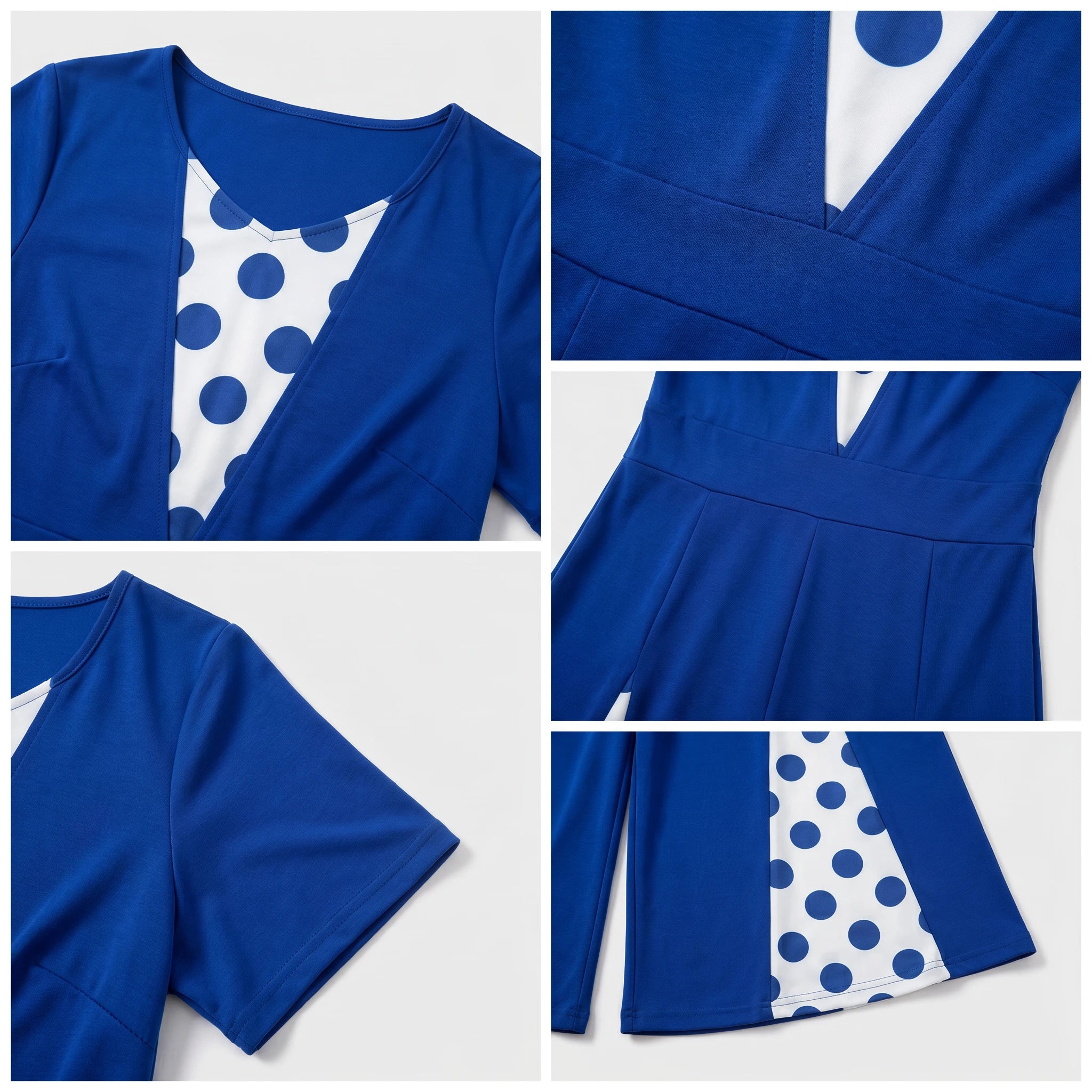 Polka Dot Wide Leg Jumpsuit WHD0605142-LF2547
