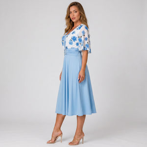 Floral Buckle Midi Dress WHD0605143-LF2546