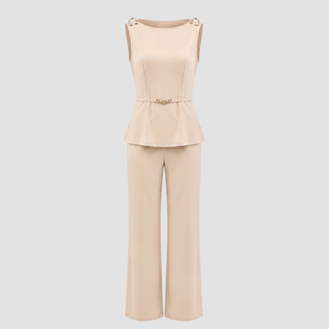 Ring Detail Wide Leg Set WHD0605146-LF2543