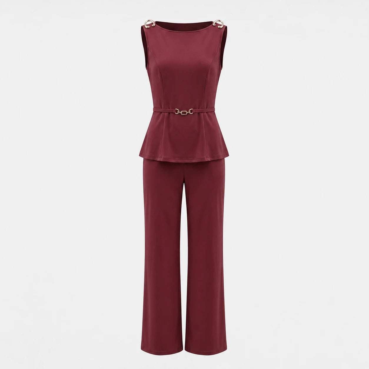 Ring Detail Wide Leg Set WHD0605146-LF2543