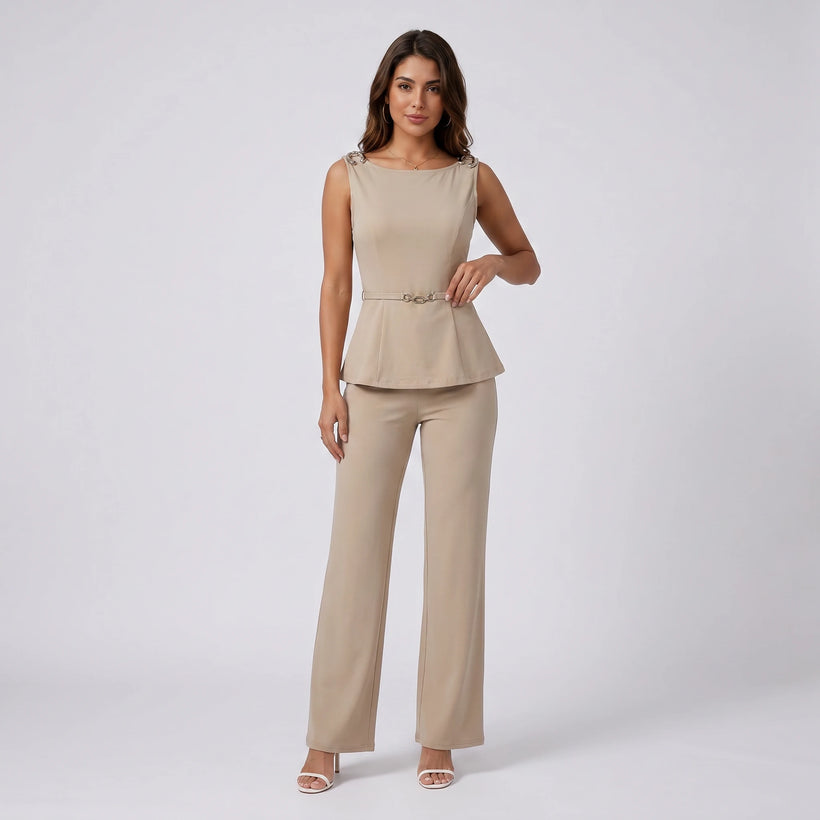Ring Detail Wide Leg Set