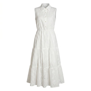 Embroidered Sleeveless Maxi Dress WHD0605150-S-2512171