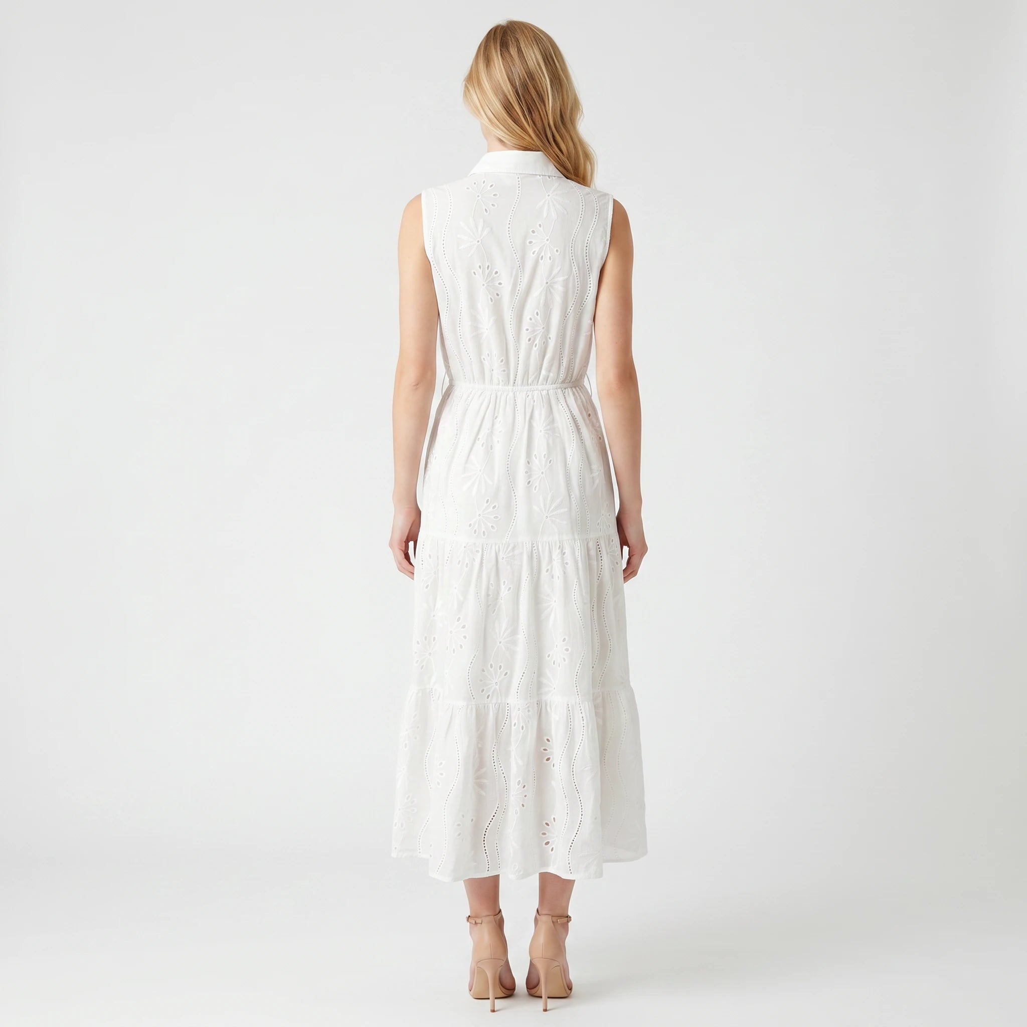 Embroidered Sleeveless Maxi Dress WHD0605150-S-2512171