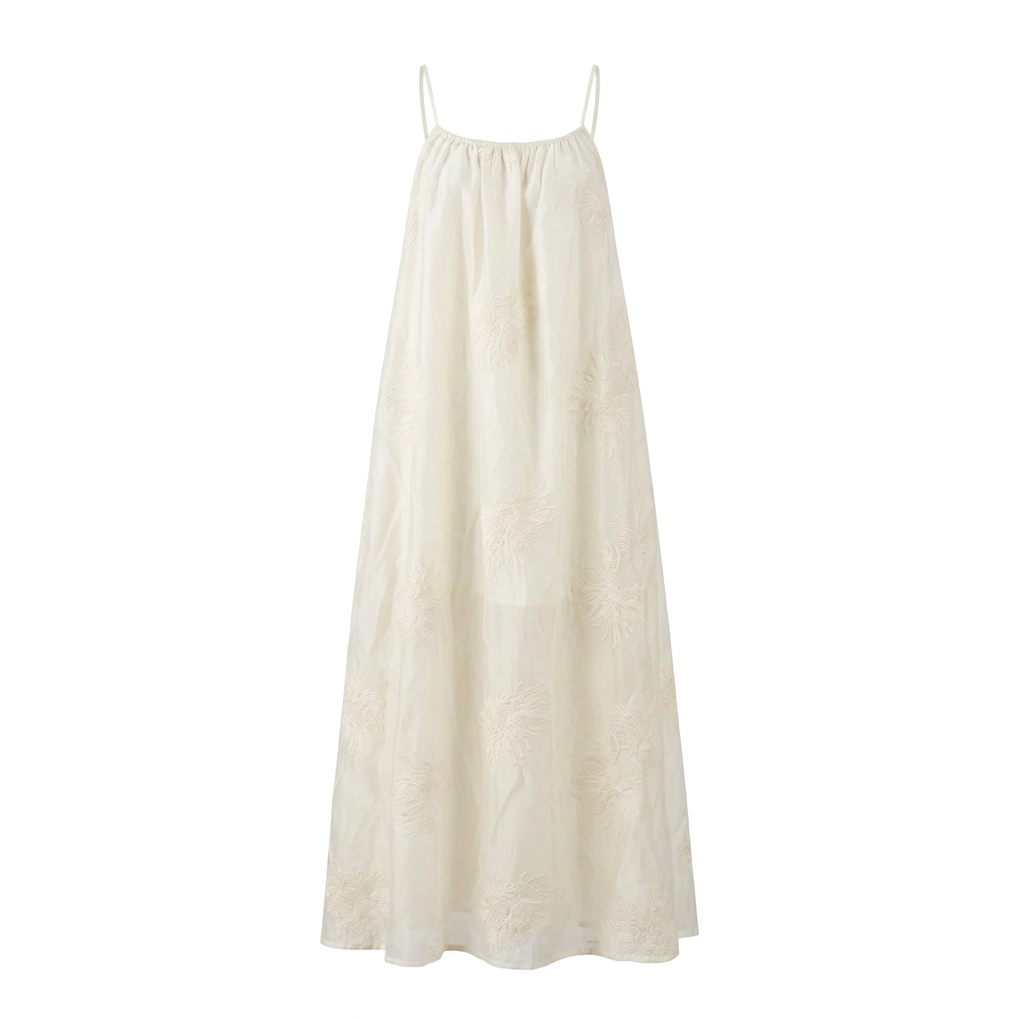 Floral Embroidered Cami Maxi Dress WHD0605151-S-2506154