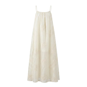 Floral Embroidered Cami Maxi Dress WHD0605151-S-2506154