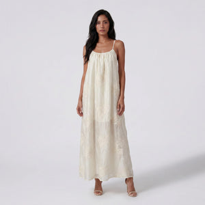 Floral Embroidered Cami Maxi Dress WHD0605151-S-2506154