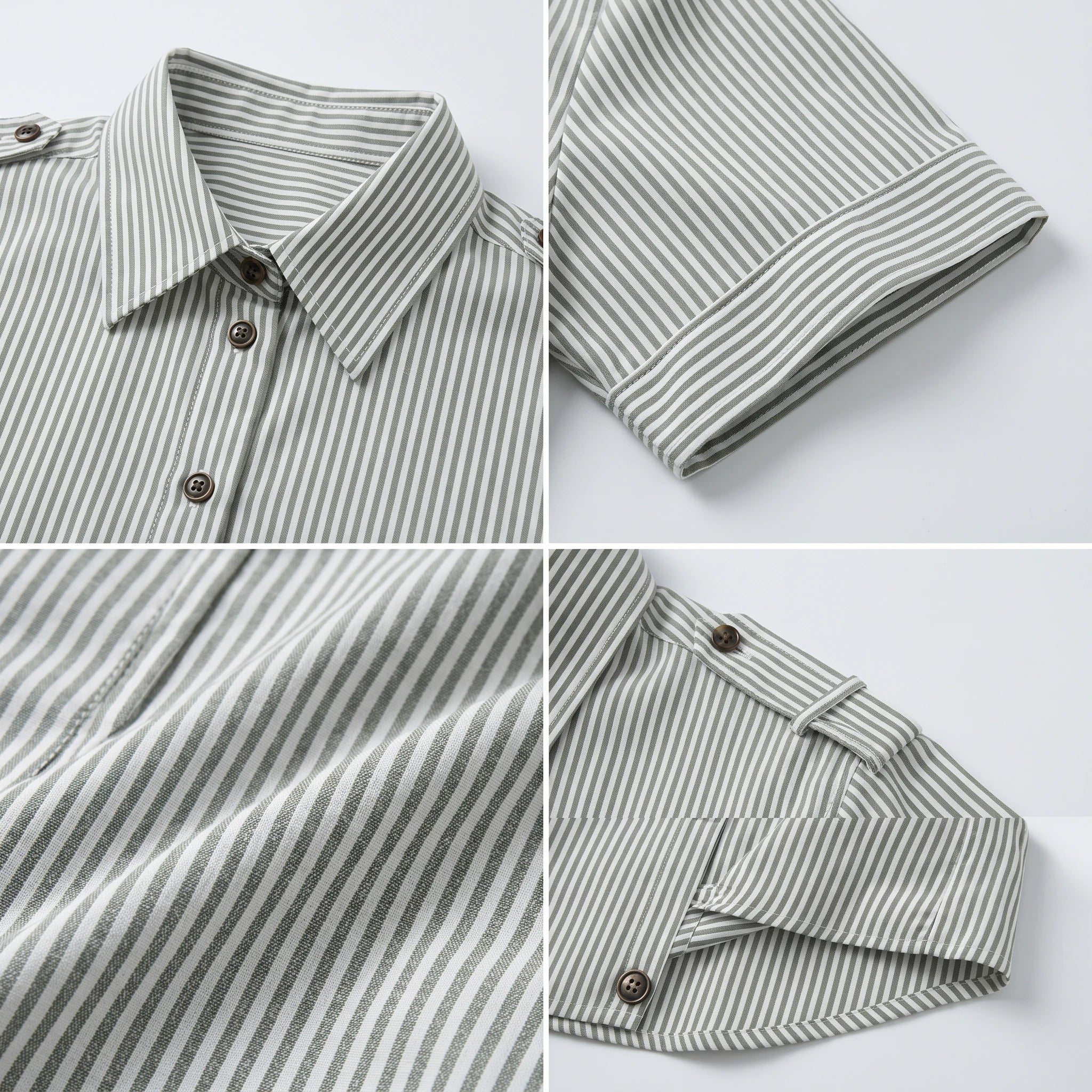 Striped Short Sleeve Shirt WHD0605154-S-250878