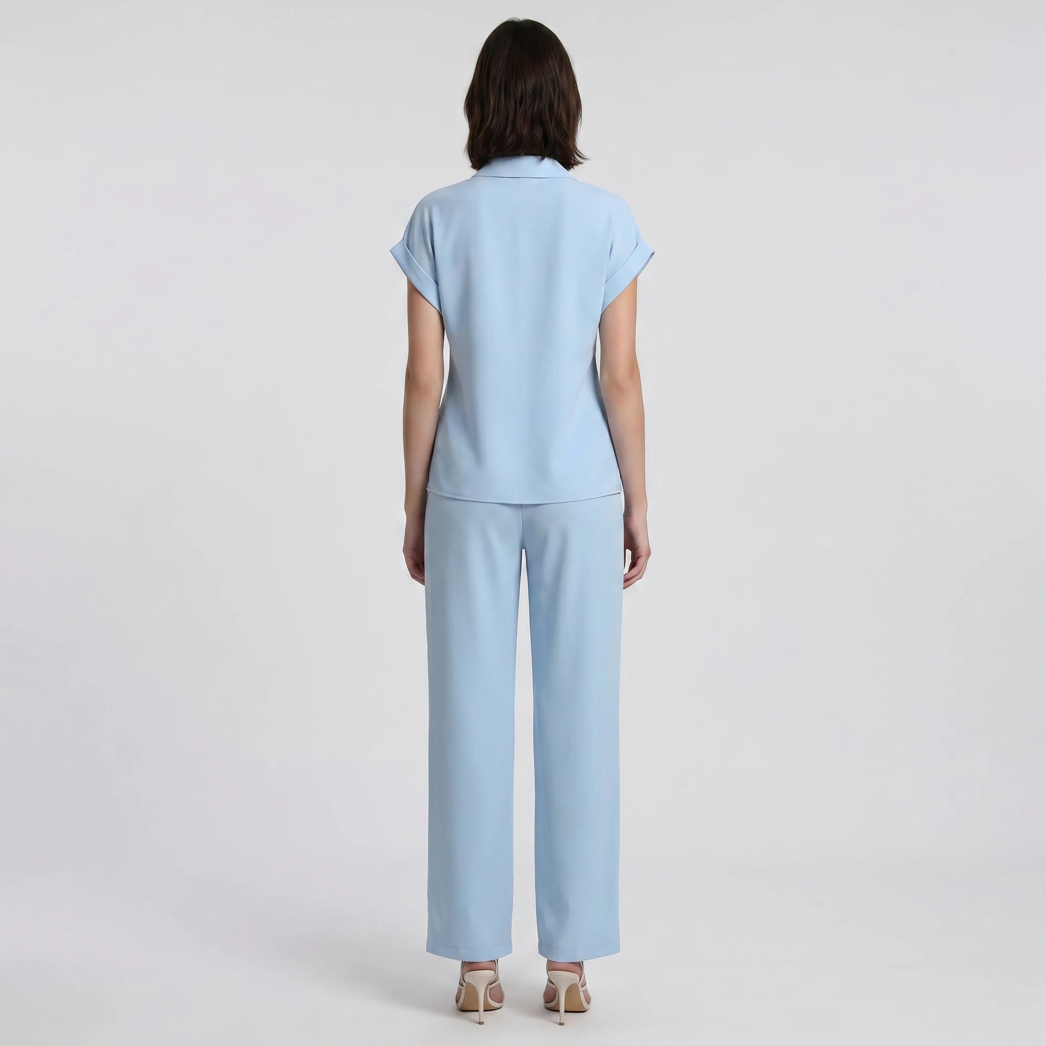 Knot Front Wide Leg Set WHD0605155-S-250992