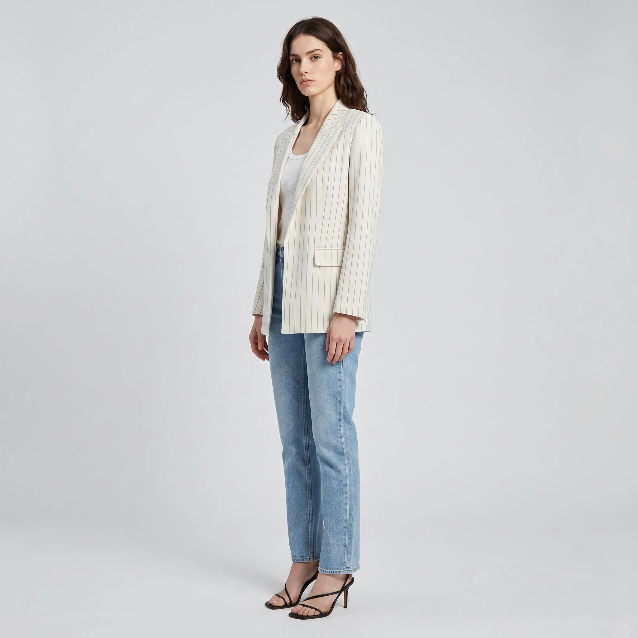 Textured V-Neck Pant Set WHD0605158-S-2411103