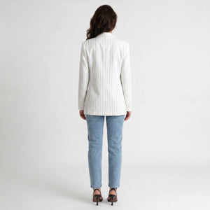 Textured V-Neck Pant Set WHD0605158-S-2411103