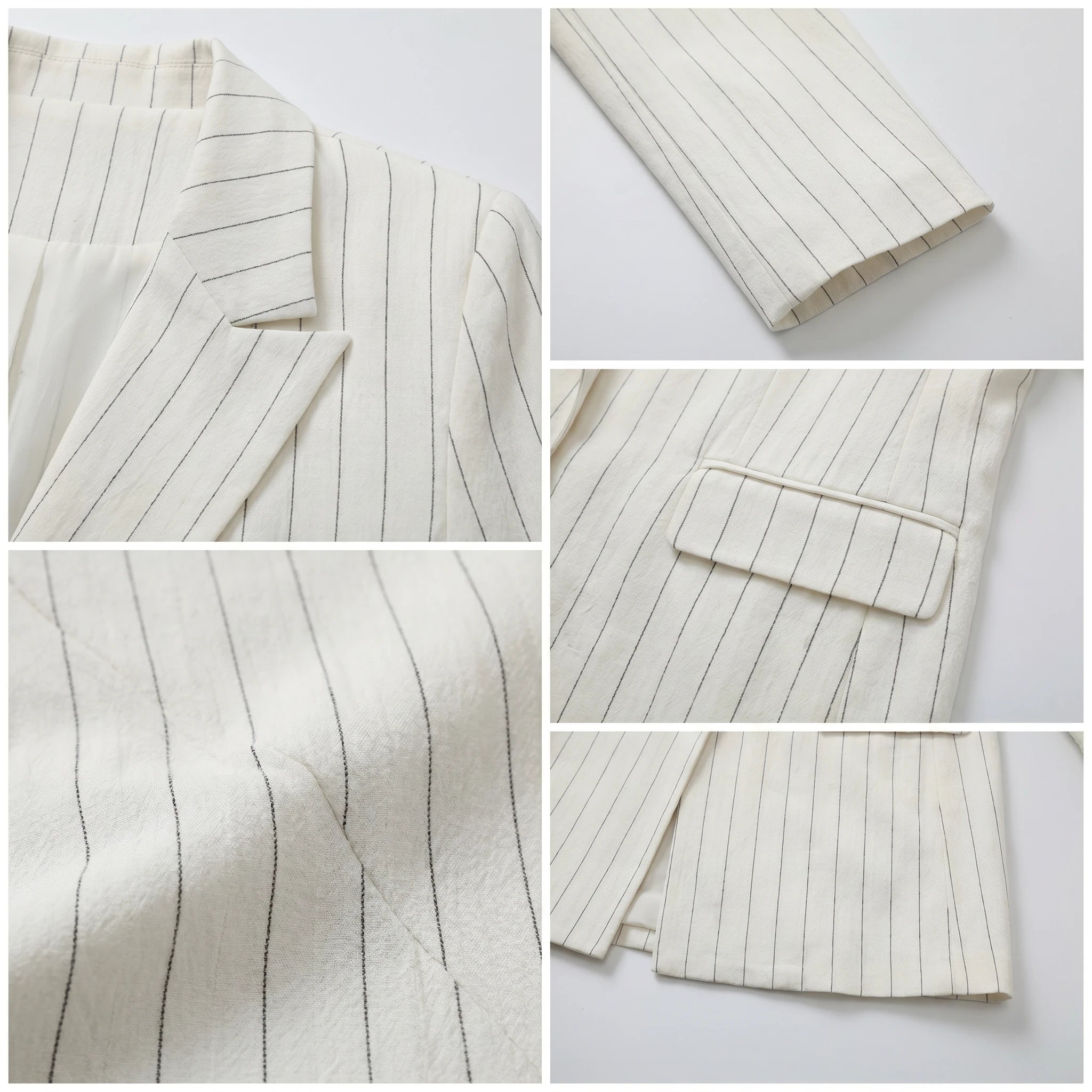 Textured V-Neck Pant Set WHD0605158-S-2411103