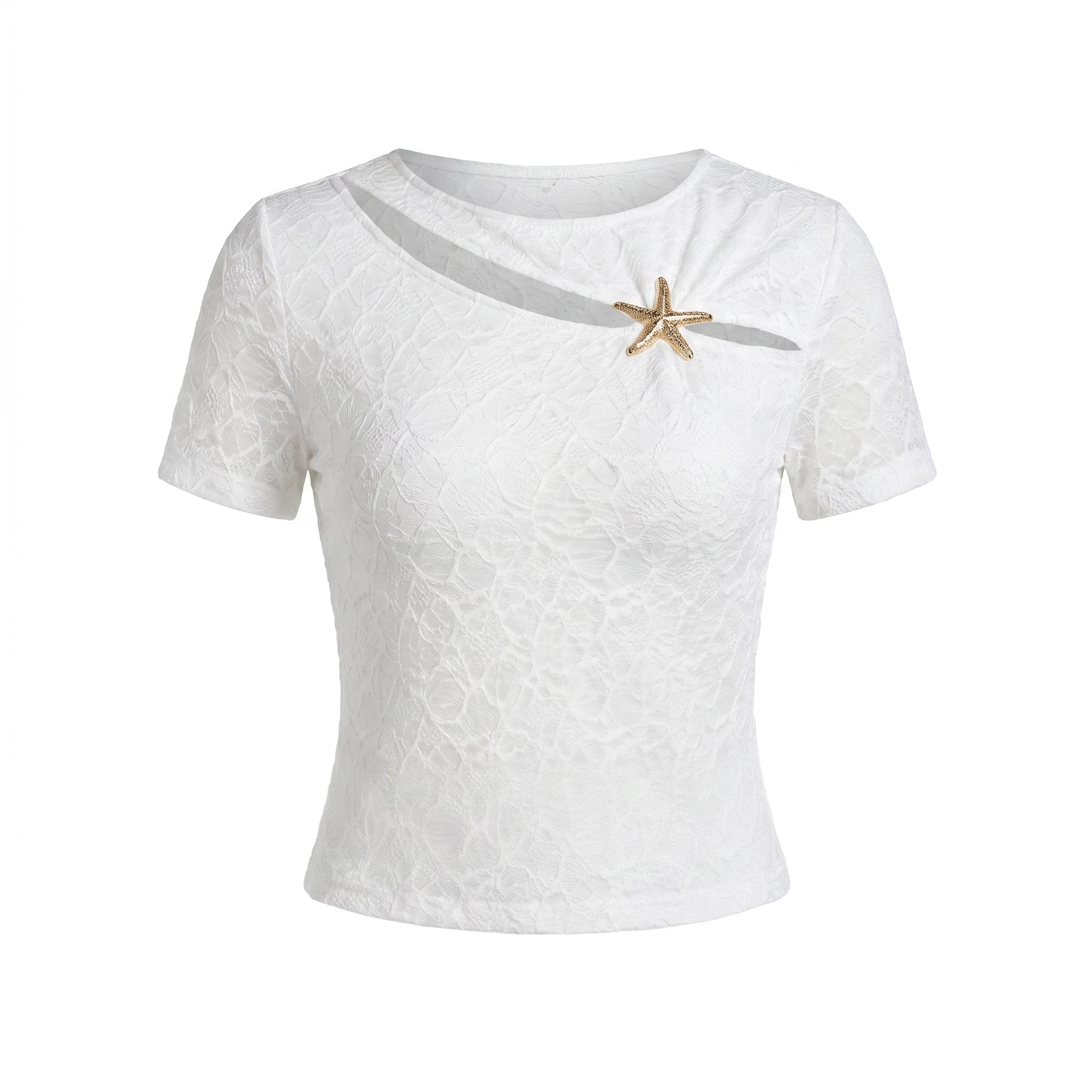 Starfish Detail Cutout Top WHD0605165-S-250755