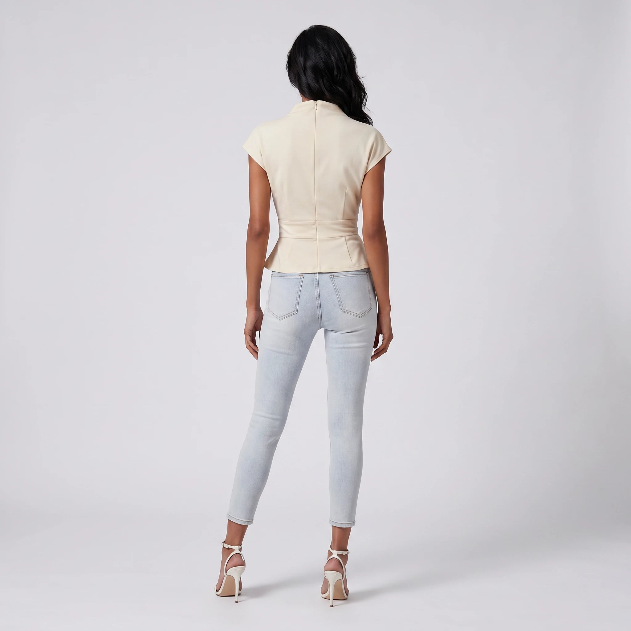 Wrap Waist Buckle Top WHD0605166-S-251239