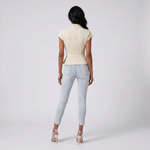 Wrap Waist Buckle Top WHD0605166-S-251239