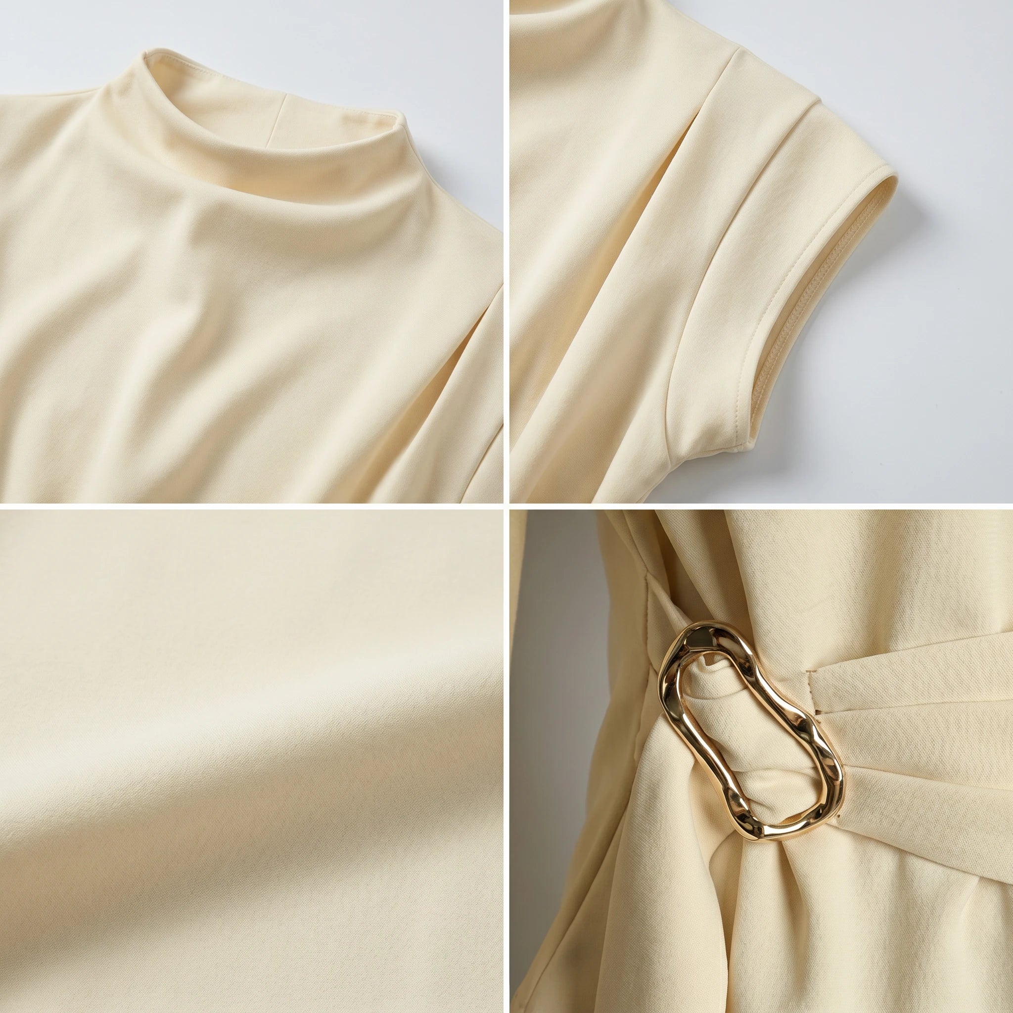 Wrap Waist Buckle Top WHD0605166-S-251239