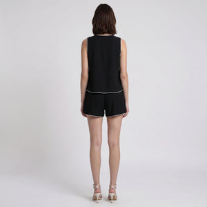 Embroidered Tank Shorts Set WHD0605170-206101