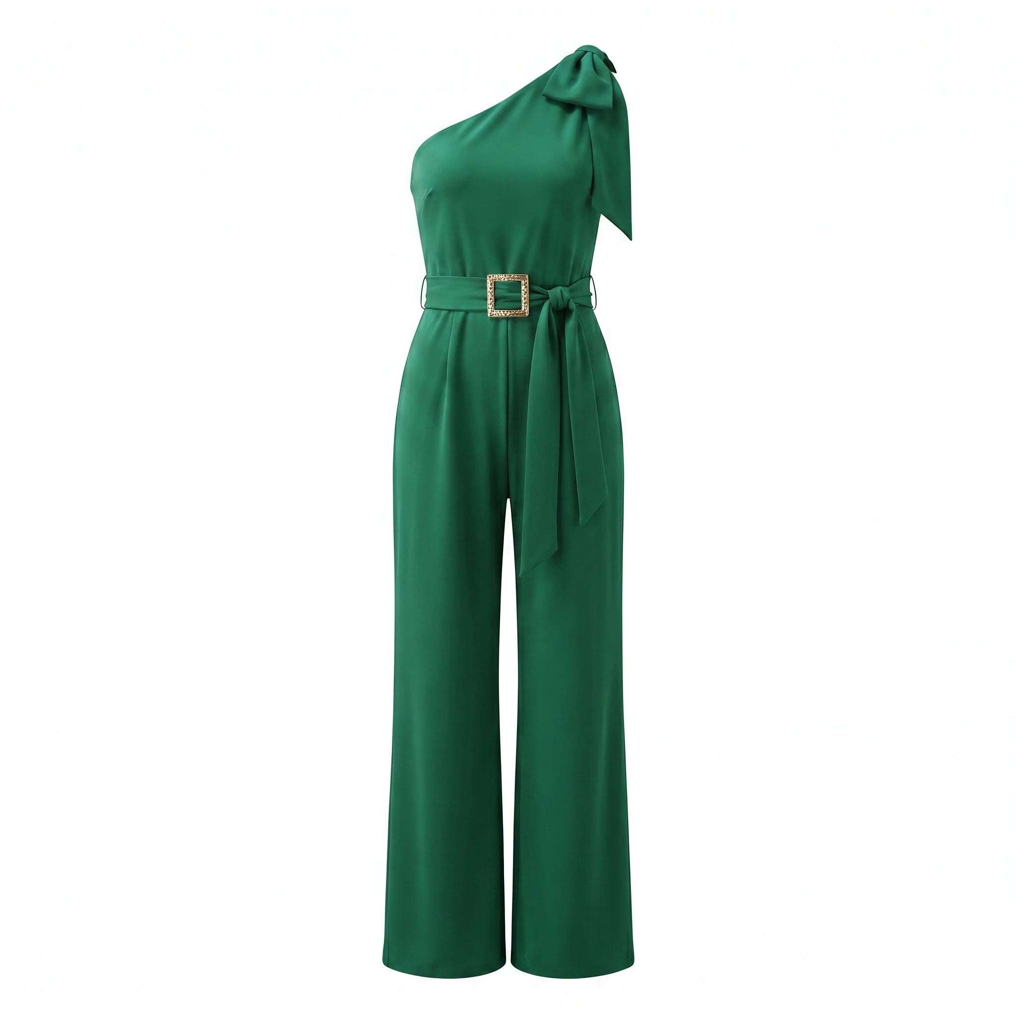 One-Shoulder Belted Jumpsuit WHD0605172-S-250226