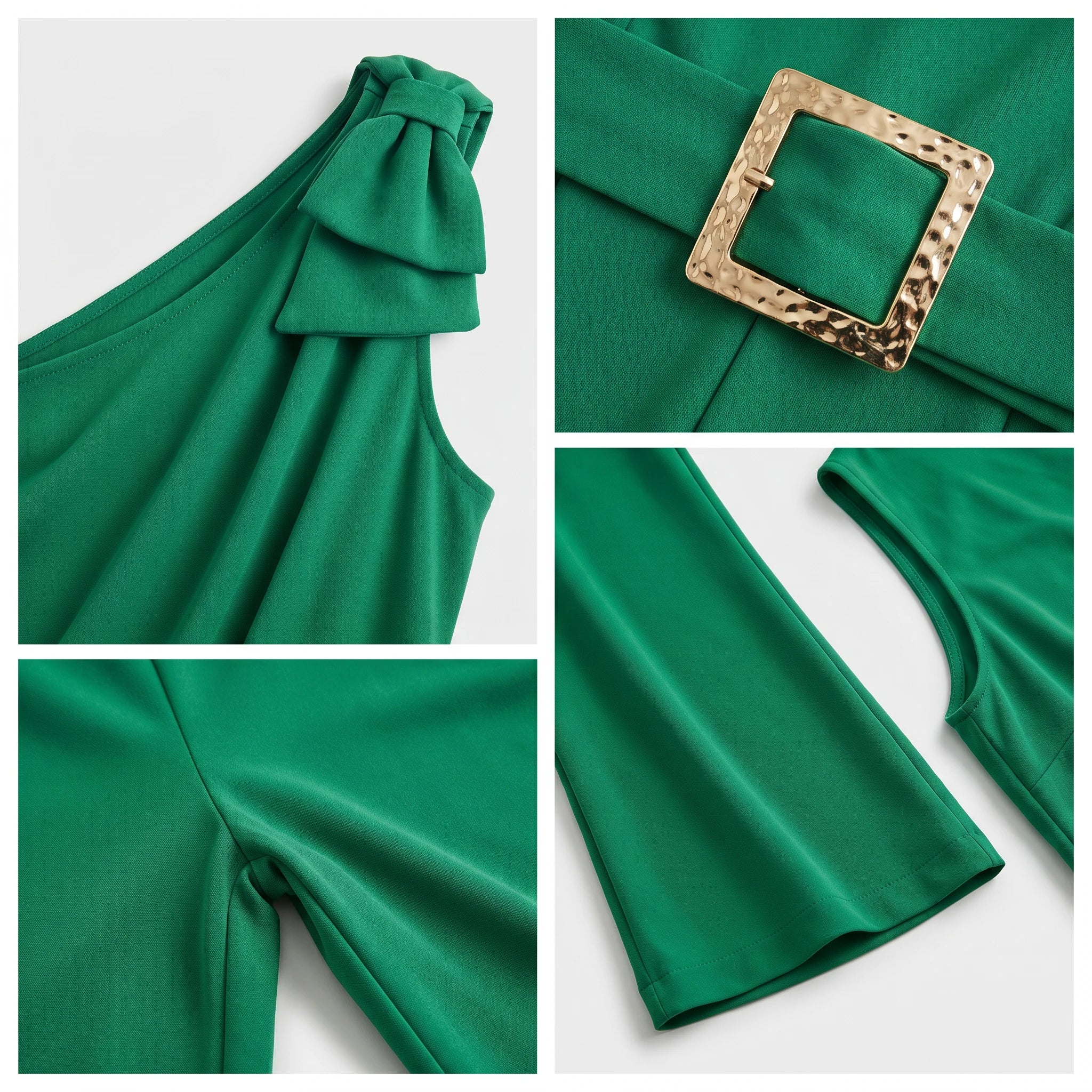 One-Shoulder Belted Jumpsuit WHD0605172-S-250226