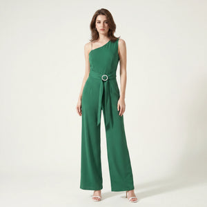 One-Shoulder Belted Jumpsuit WHD0605173-S-2503244