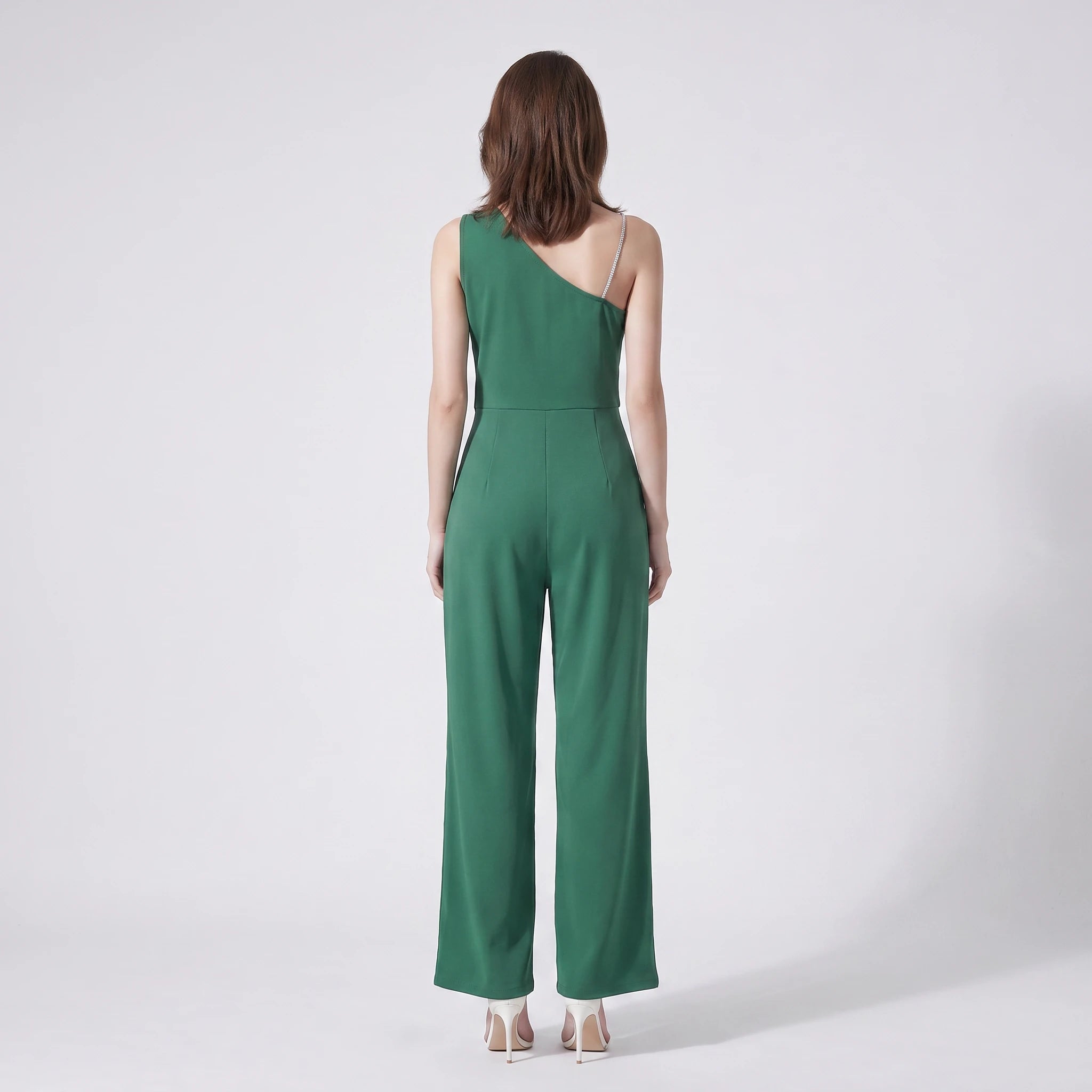 One-Shoulder Belted Jumpsuit WHD0605173-S-2503244