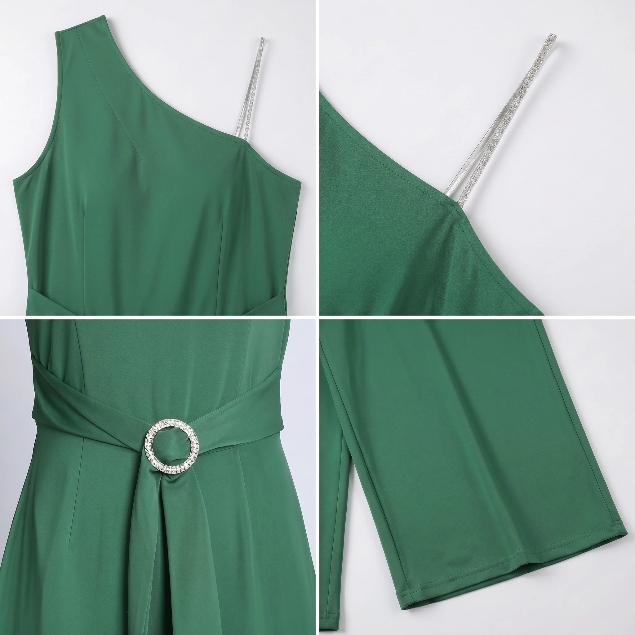One-Shoulder Belted Jumpsuit WHD0605173-S-2503244
