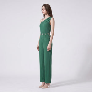 One-Shoulder Butterfly Chain Jumpsuit WHD0605174-S-250225