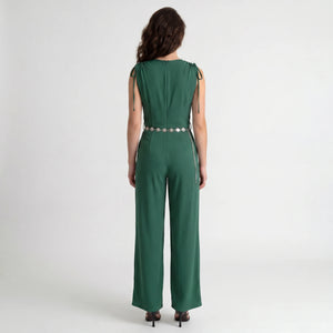 Tie-Shoulder Wide Leg Jumpsuit WHD0605175-S-250223