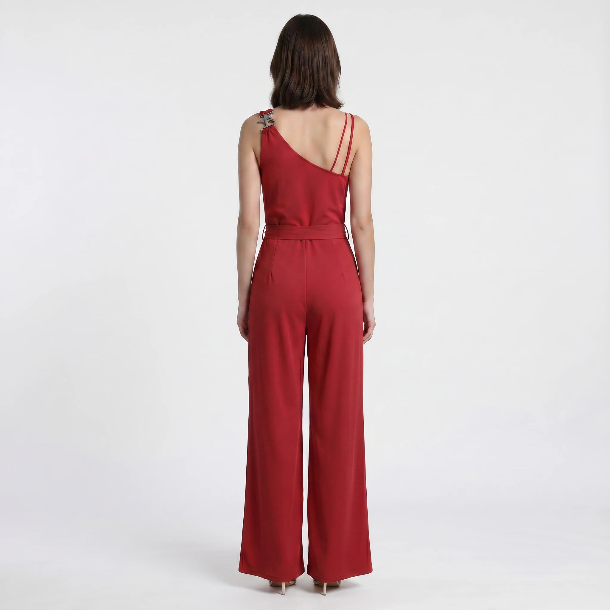 One-Shoulder Belted Jumpsuit WHD0605193-S-260143