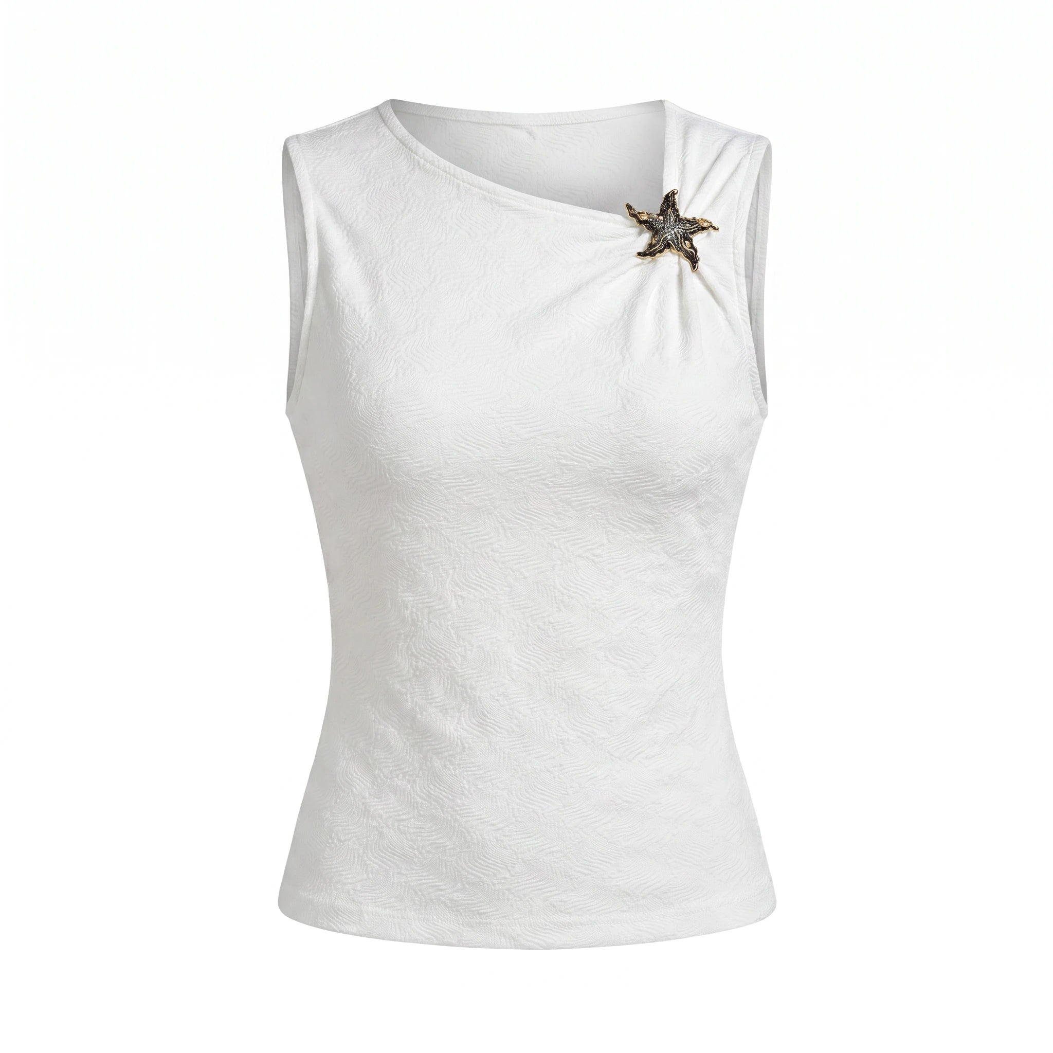 Starfish Detail Sleeveless Top WHD0605201-S-251175