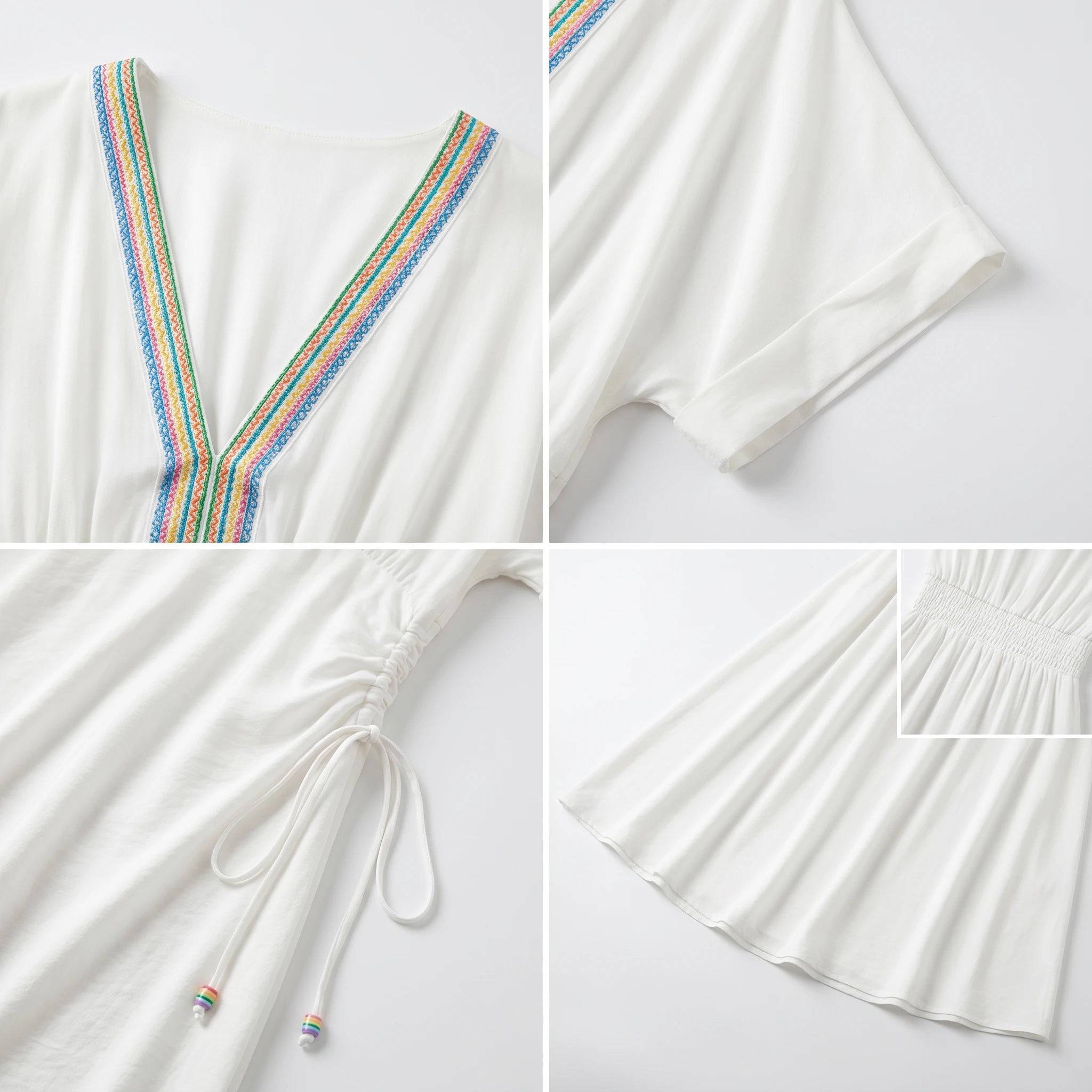 Embroidered V-Neck Maxi Dress WHD0605216-S-250260-1