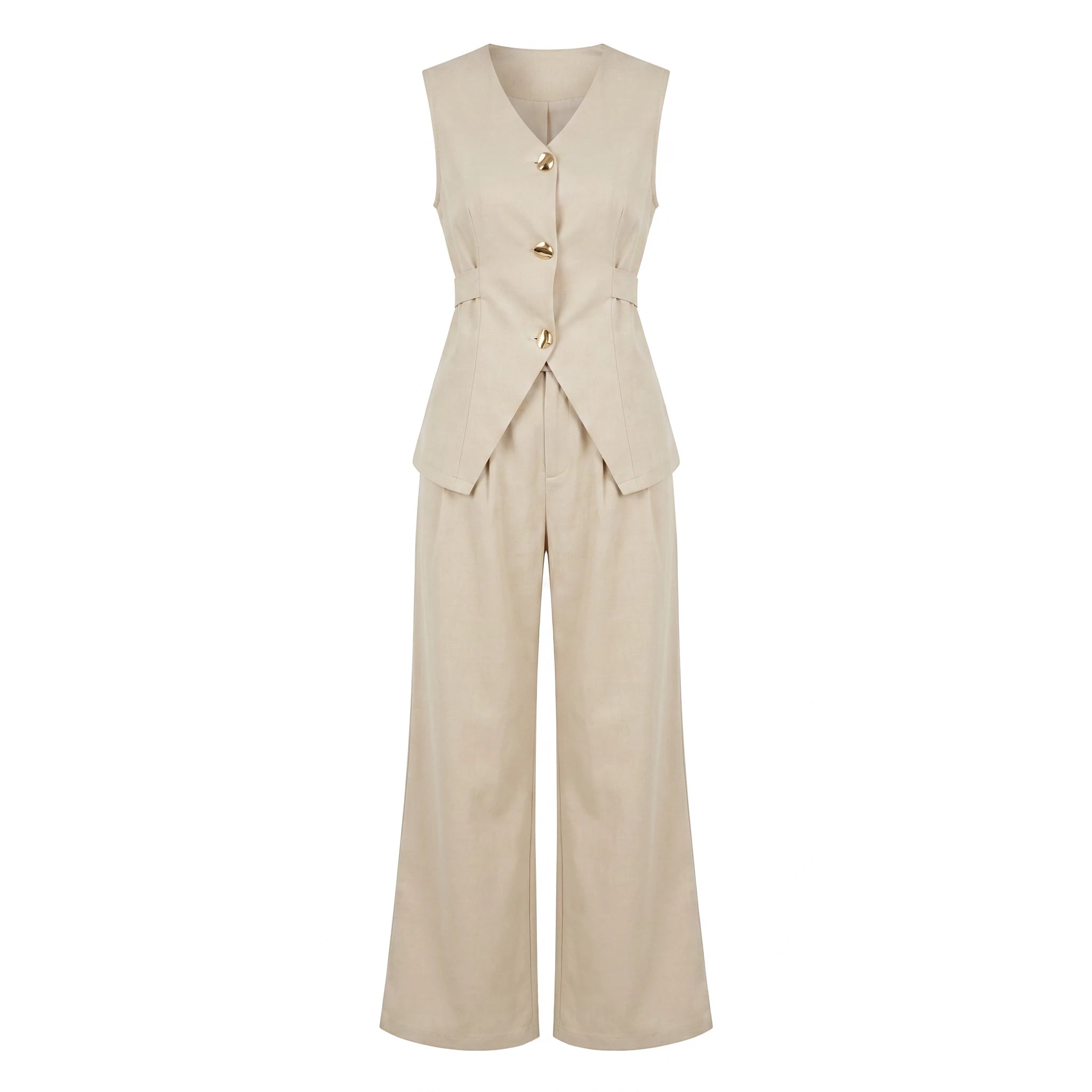 Asymmetric Vest Pant Set WHD0605220-S-250813