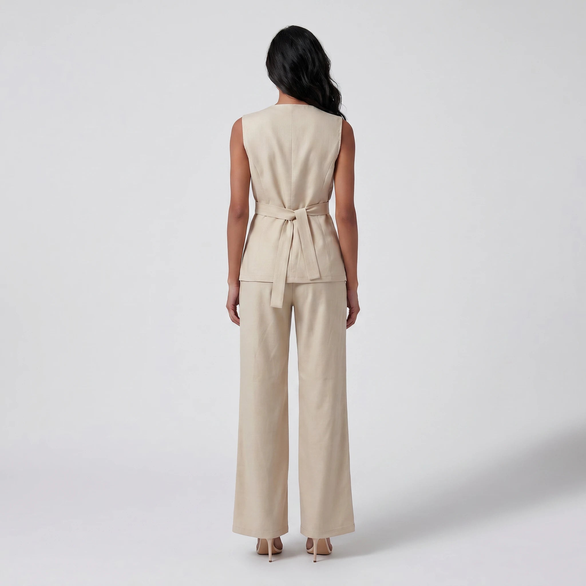 Asymmetric Vest Pant Set WHD0605220-S-250813