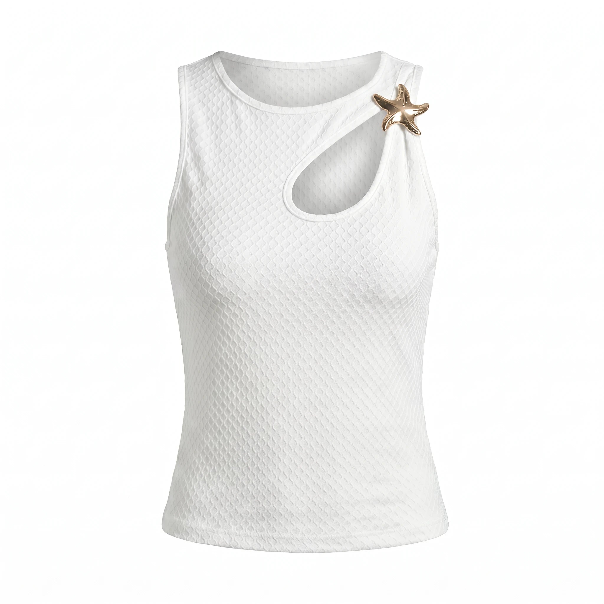 Starfish Cutout Textured Top WHD0605230-S-2511101