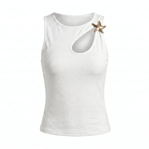 Starfish Cutout Textured Top WHD0605230-S-2511101