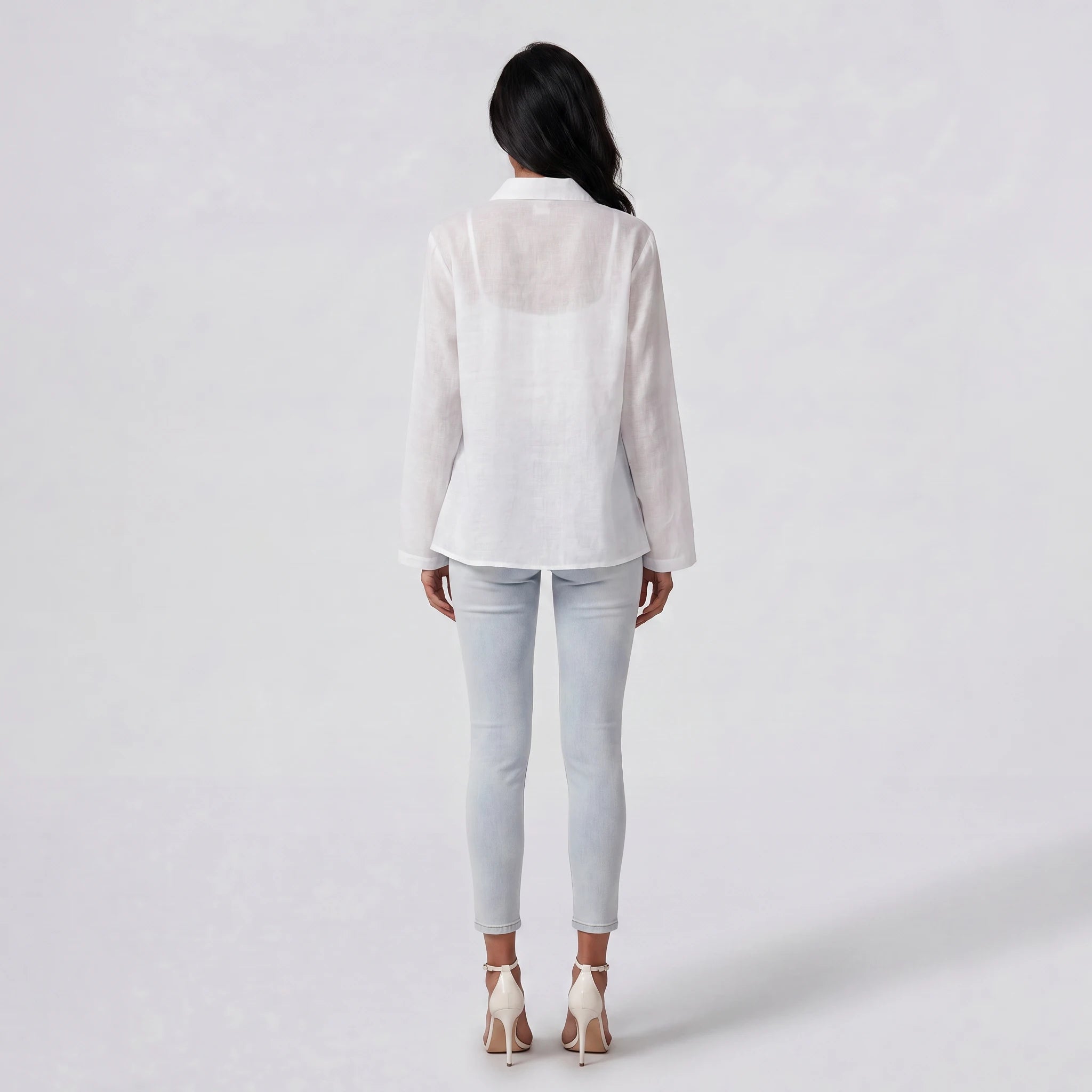 Floral Embroidered Sheer Blouse WHD0605234-S-250979-1