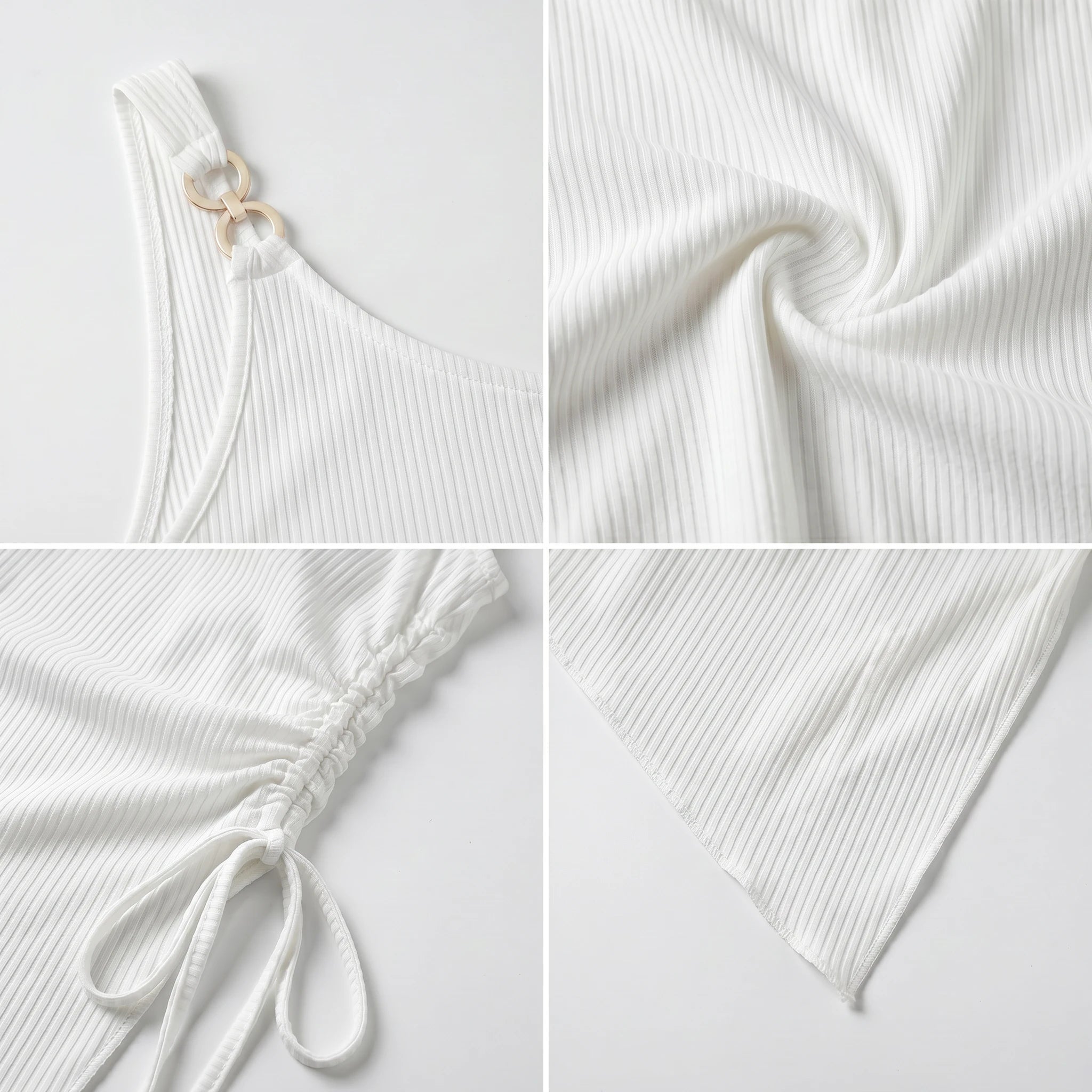 Asymmetric Ruched Cami Top WHD0605239-S-2503249