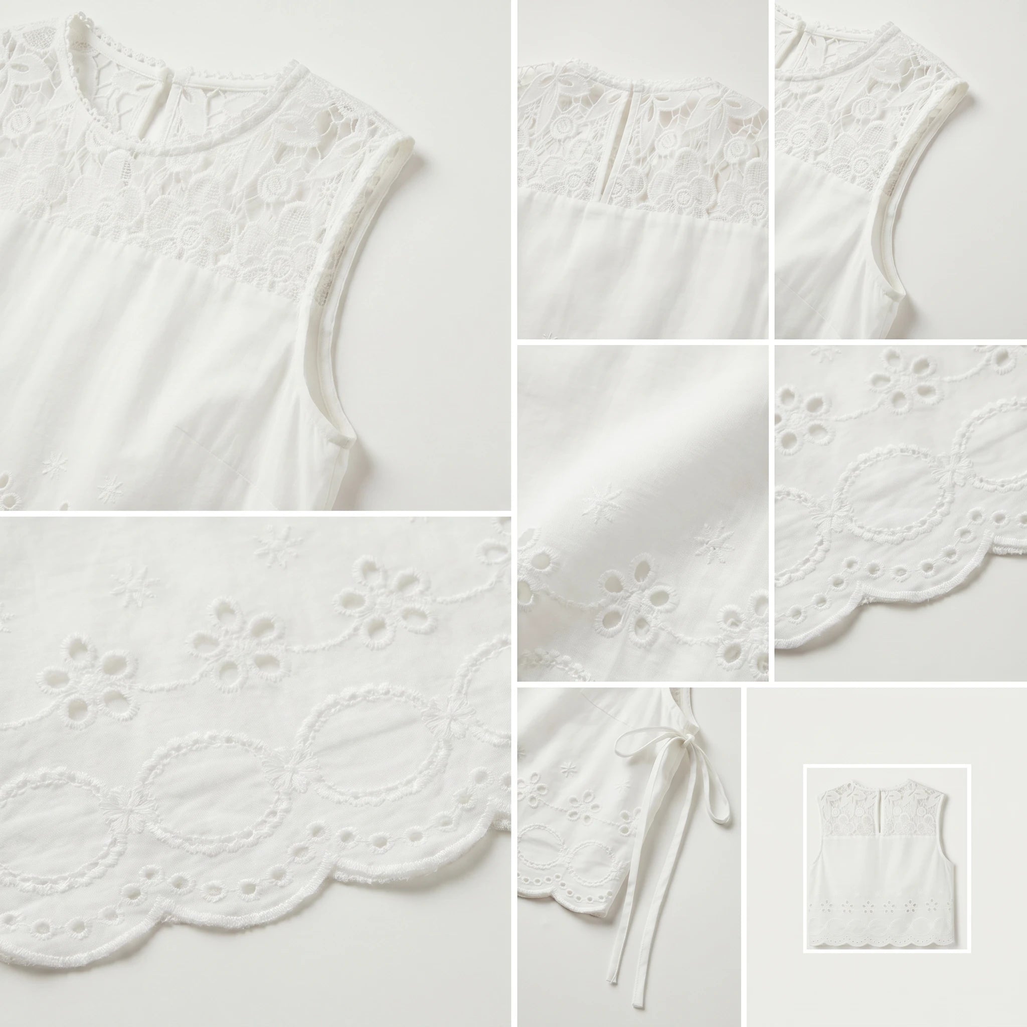 Eyelet Lace Shorts Set WHD0605293-S-240792