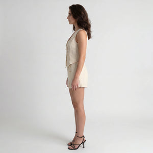 Vest Style Button Romper WHD0605298-S-251110