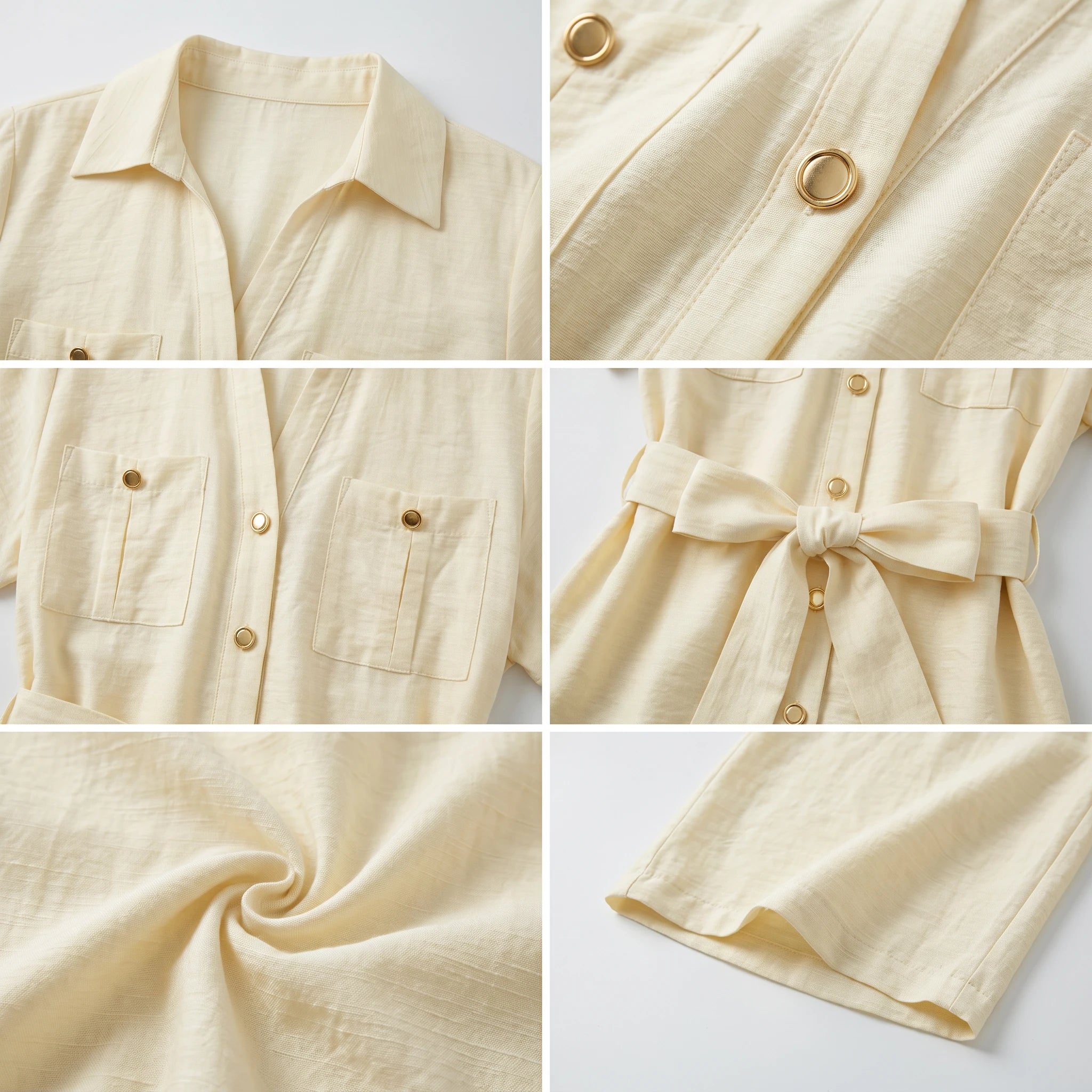 Belted Shirt Pants Set WHD0605304-S-250977