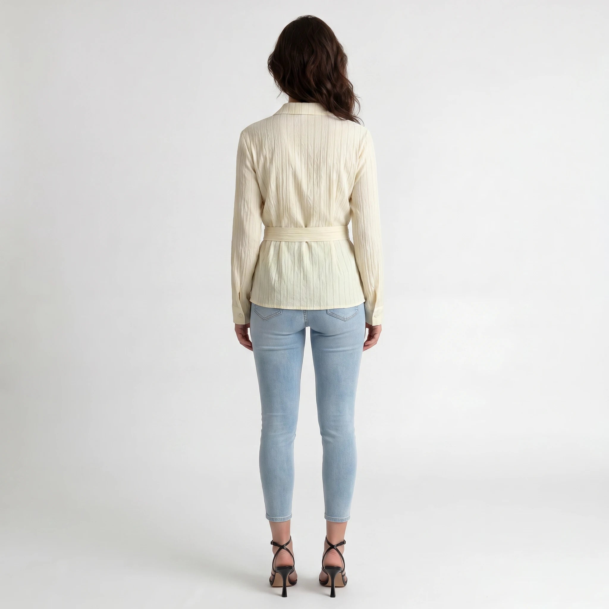 Wrap Ring Detail Blouse WHD0605310-S-251124