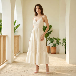 Textured Tiered Cami Dress WHD0605313-S-251130