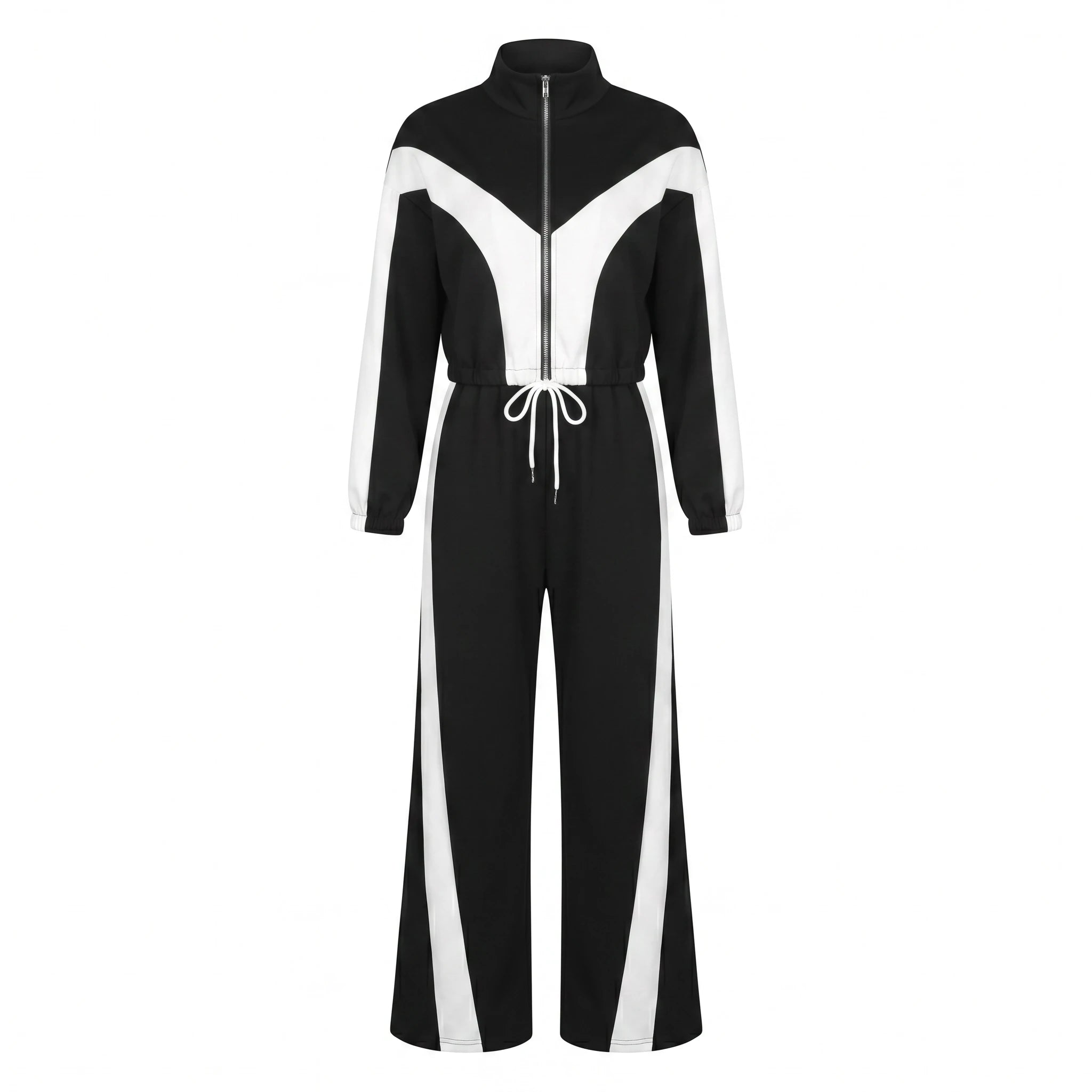 Colorblock Wide Leg Tracksuit WHD0605315-S-2512101