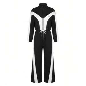 Colorblock Wide Leg Tracksuit WHD0605315-S-2512101