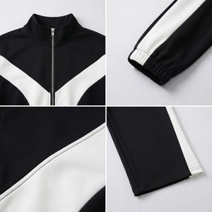 Colorblock Wide Leg Tracksuit WHD0605315-S-2512101
