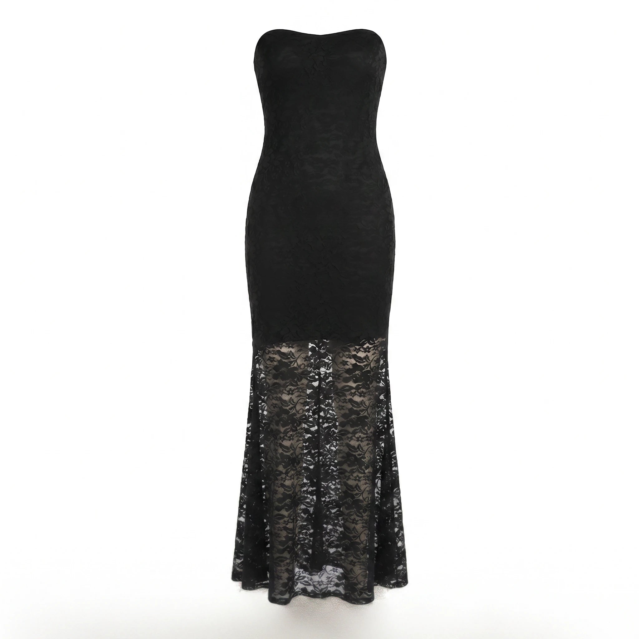 Strapless Lace Maxi Dress WHD0605318-S-251228